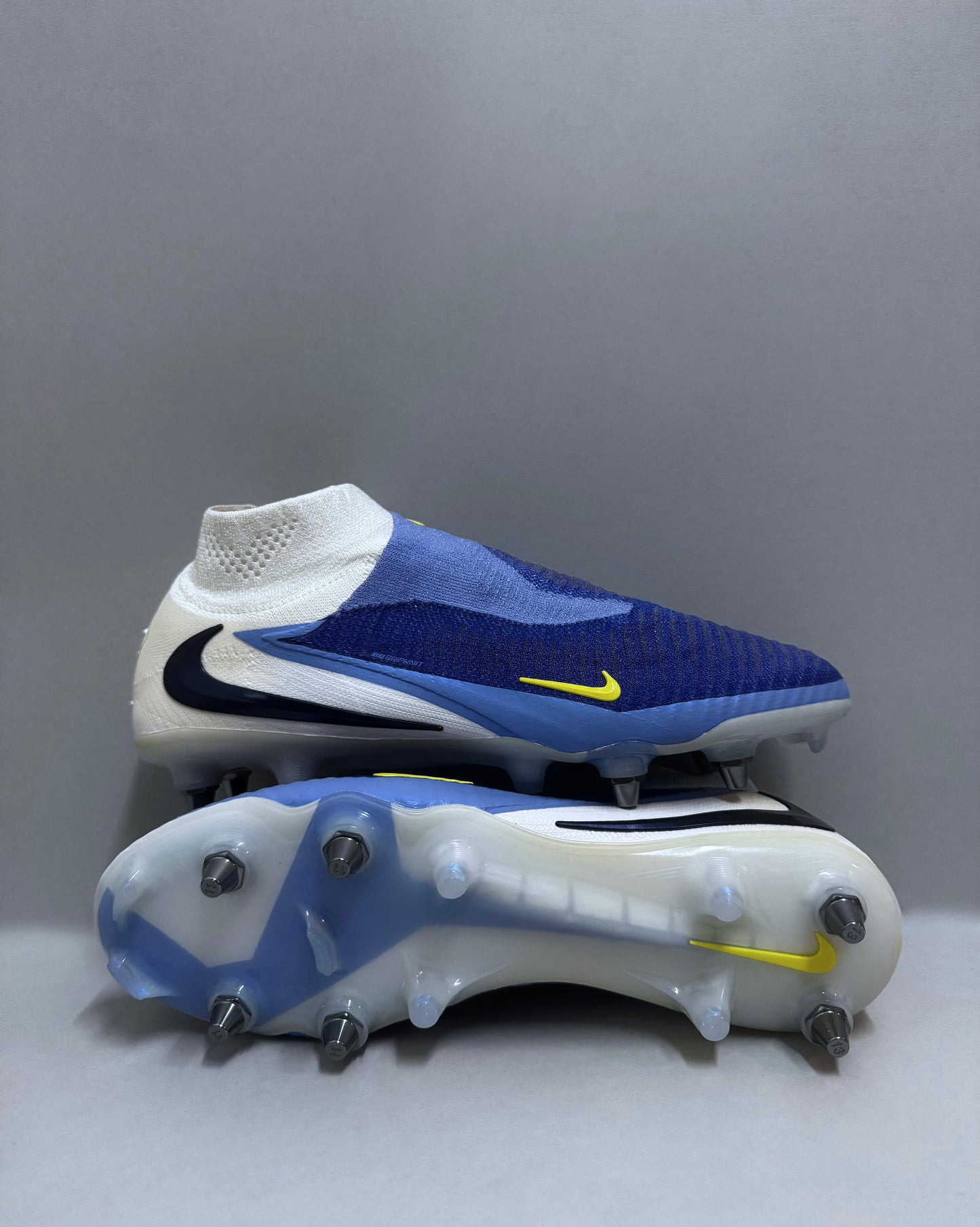 Nike Phantom 6 High Elite SG Blau/Weiß